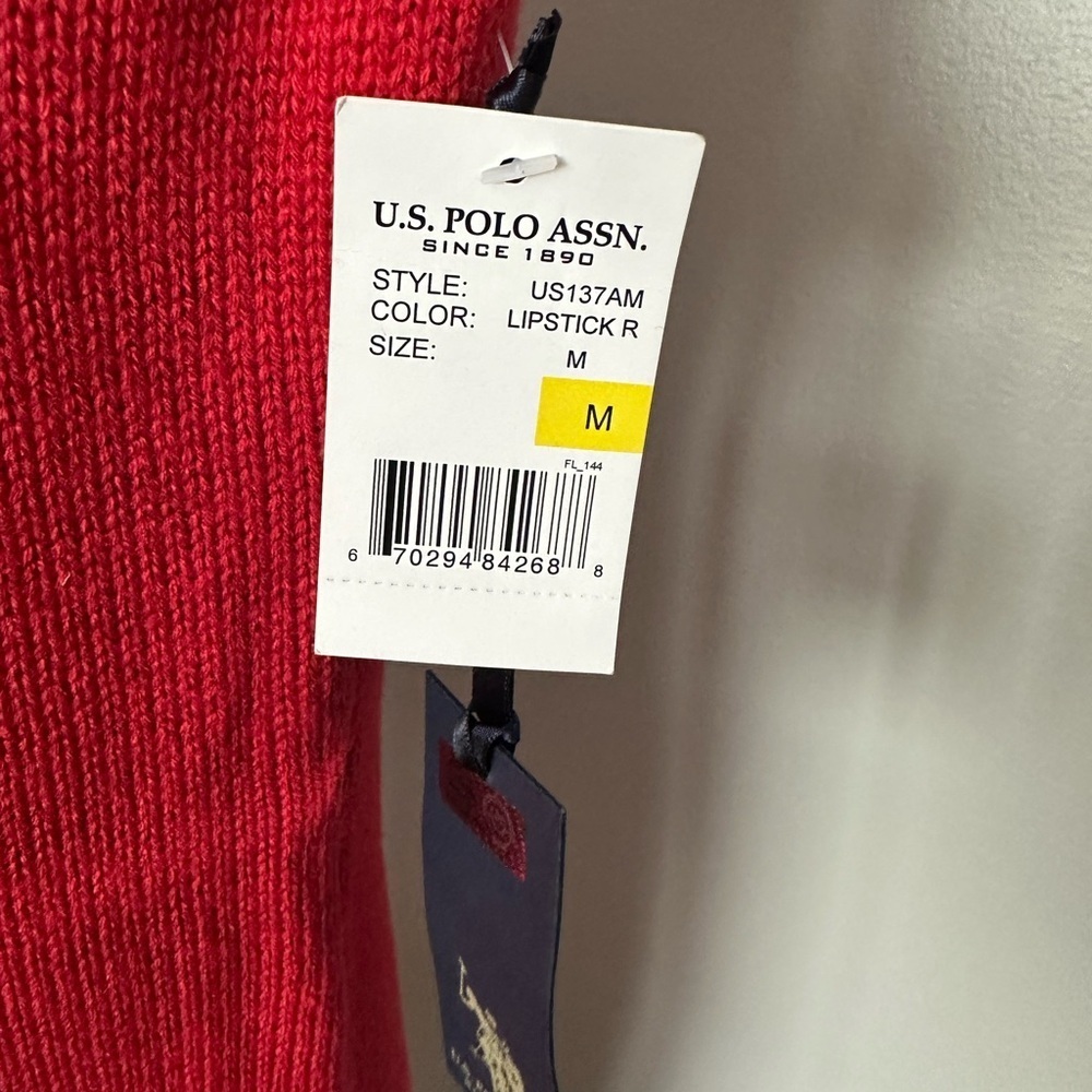 U.S. POLO ASSN.WOMEN
Red Knit Dress with Floral Embroidery size M - Picture 7 of 10